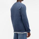 Кардиган Comme Des Garçons Play Heart Sleeve, темно-синий - фото 3