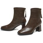 Женские ботинки черные, кофе BASTO, Suede черный - фото 9