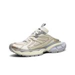 Баше Серия Мюлы Дышащие Увеличивающие Рост Низкие Массивные Кроссовки Унисекс BASLS, Потертый Бежевый - фото 4