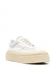 Кроссовки на платформе MM6 Maison Margiela, белый - фото 2