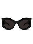 Balenciaga Eyewear logo-print солнцезащитные очки, черный - фото