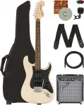 Fender Squier Affinity Stratocaster HSS - Олимпийский белый с усилителем Frontman 10G - фото