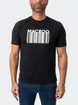 Футболка со штрих-кодом, черная MACEOO - фото