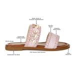 Женские слипоны Shellfish raffia London Rag, Pink - фото 6