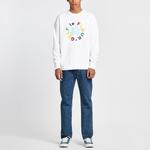 Толстовка Converse x Golf Le Fleur Crew Sweatshirt 'White' 10009027-A02, белый - фото 2