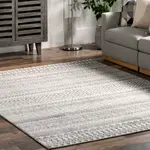 Ковер Catherina Transitional Geometric Area Rug nuLOOM, 152x244 см, серый - фото 9