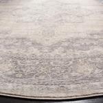 SAFAVIEH Brentwood Collection круглый ковер 92 x 92 см в цвете cream/grey BNT865B с медальонным узором, состаренный, без ворса, для столовой, прихожей, гостиной, спальни - фото 3