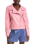 Susana monaco мото куртка, розовый - фото