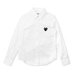 Рубашка black emblem button down 'white' Comme Des Garcons Play, белый - фото