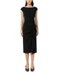 Aia Black Lightweight Cady Dress Max Mara Studio, черный - фото