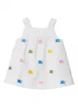 Платье с логотипом EKD BURBERRY KIDS, белый - фото 2