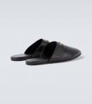 Кожаные мюли с подвеской horsebit Gucci, Black - фото 6