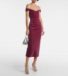 Платье-бюстье с открытыми плечами Alex Perry, Plum - фото 2