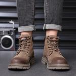 Мужские ботинки Cahhrrn X Martin Boot Men Beige Weishibangwei - фото 11