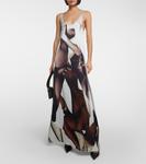 Платье макси с принтом Y/Project, мультиколор - фото 2