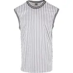 Футболка без рукавов Urban Classics Striped Mesh, белый - фото 3