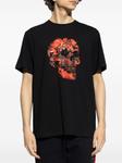 Alexander McQueen футболка Wax Flower Skull, черный - фото