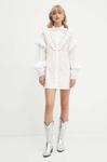 Платье Austin Mini из хлопка Never Fully Dressed, белый - фото 3