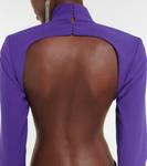 Креповое платье с вырезом Mônot, фиолетовый - фото 4