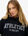 Свободная толстовка с капюшоном Superdry Athletic Essentials в цвете Eclipse Navy - фото 4