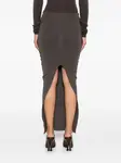 Юбка Pillar со швами Rick Owens, серый - фото 4