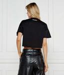 Футболка женская Karl Lagerfeld с сердцем укороченная, черный - фото 3