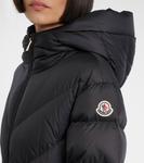 Бежевая стеганая куртка с капюшоном и поясом Moncler - фото 4