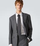 Шерстяной галстук Thom Sweeney, Charcoal - фото 3