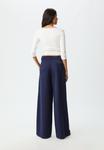 Брюки Stradivarius WIDE LEG SMART WITH DARTS, Dark Blue - фото 3