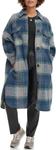 Женская длинная клетчатая фланелевая куртка Levi's, Blue Plaid - фото 4