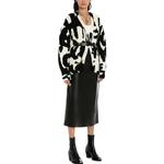 Футболка FW22 женская черно-белая Alexander McQueen - фото 5