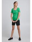 Футболка IHSUPER Slim fit в цвете Holly Green ICHI - фото 14