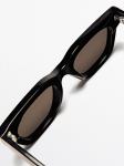 Солнцезащитные очки прямоугольной формы Massimo Dutti, черный - фото 4