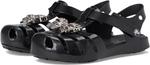 Сандалии Crocs Kids Isabella Sandal, Black/Silver Charm - фото