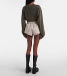 Хлопковые шорты Fondo Acne Studios, Mauve Grey - фото 3