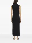 Платье макси с ребристыми оборками Rodebjer, черный - фото 4