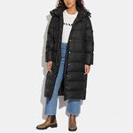 Пуховик женский черный COACH - фото 3