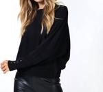 Свитер с крыльями летучей мыши черного цвета ESQUALO - фото 2