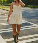 В деревенский комбинезон кремового цвета LE LIS - фото 3