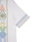 Рубашка с геометричной вышивкой CASABLANCA, белый - фото 5