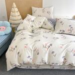 LUOLAI HOME Постельное белье 3 предмета, 120 см, цветочный принт, цветы - фото 6