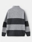 Детский свитер Jai в полоску Mango, Medium Grey - фото 2