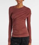 Топ из джерси с драпировкой Marant Etoile, Burnt Henna - фото 6