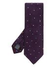 Шелковый галстук Paul Smith, фиолетовый - фото