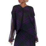 Блузка из шелка Burberry Check Pattern, Royal Ip Pattern - фото 2