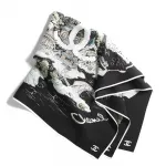 CHANEL Шелковый шарф Women's Black, Black - фото 7