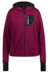 Толстовка с капюшоном на молнии Ulla Popken Hyprar, Berry - фото
