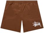 Шорты Stussy Big Basic Water Short, коричневый - фото