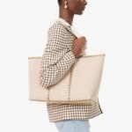 Сумка-тоут Valentino Garavani Rockstud, кремовый / золотой - фото 2