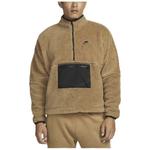 Куртка Nike Club Winter Half-Zip Fleece, коричневая - фото 2